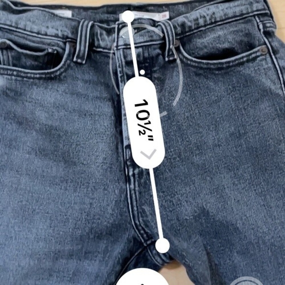 Levi’s Wedgie Icon High Rise Tapered Straight Fit Jeans in Charcoal Gray 26 NWOT - Picture 13 of 16